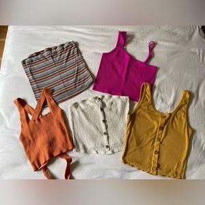 Summery Crop Tops Bundle Size Small